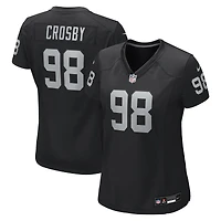 Women's Nike Maxx Crosby Black Las Vegas Raiders Jersey