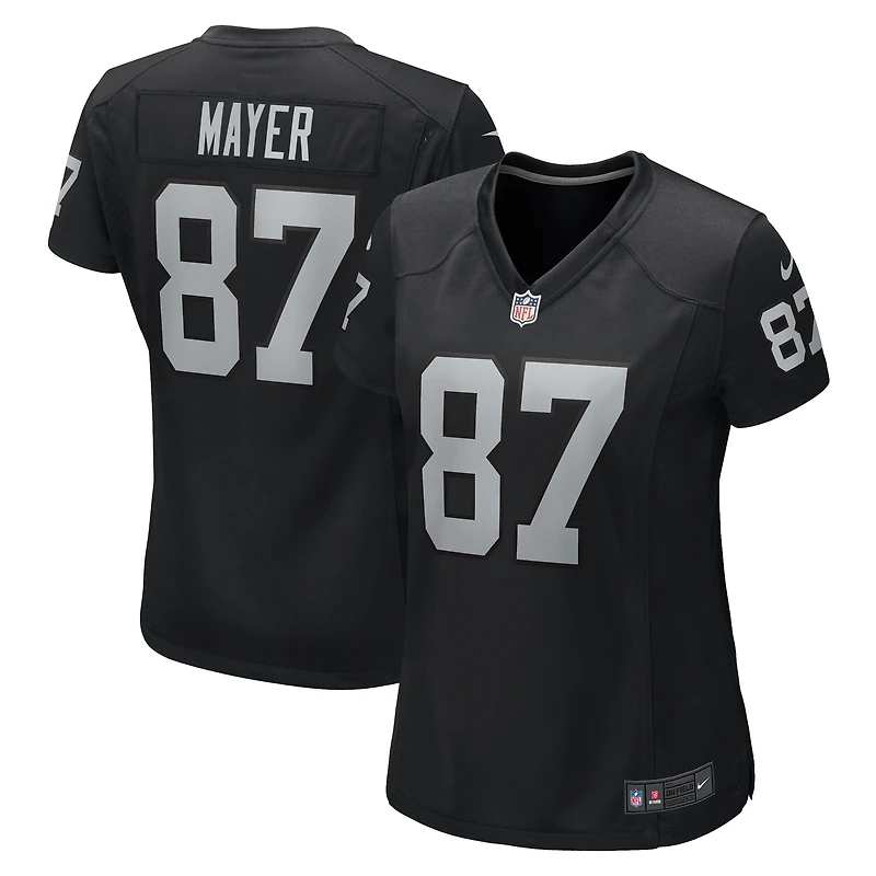 Maillot de match Nike Michael Mayer noir pour femme des Las Vegas Raiders