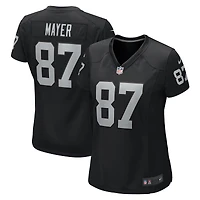 Maillot de match Nike Michael Mayer noir pour femme des Las Vegas Raiders