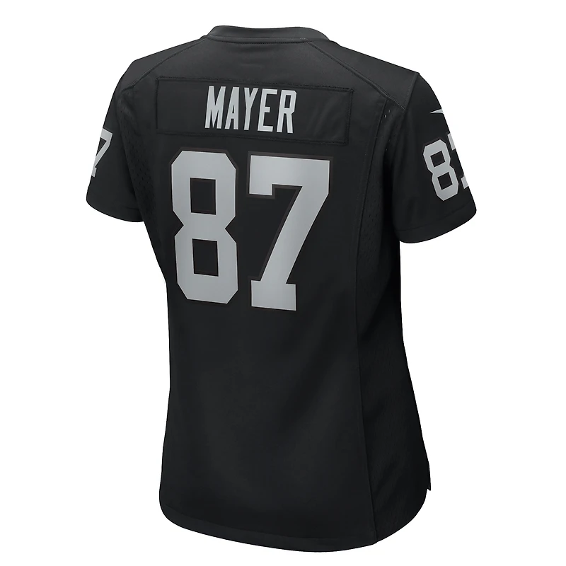 Maillot de match Nike Michael Mayer noir pour femme des Las Vegas Raiders