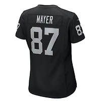 Maillot de match Nike Michael Mayer noir pour femme des Las Vegas Raiders