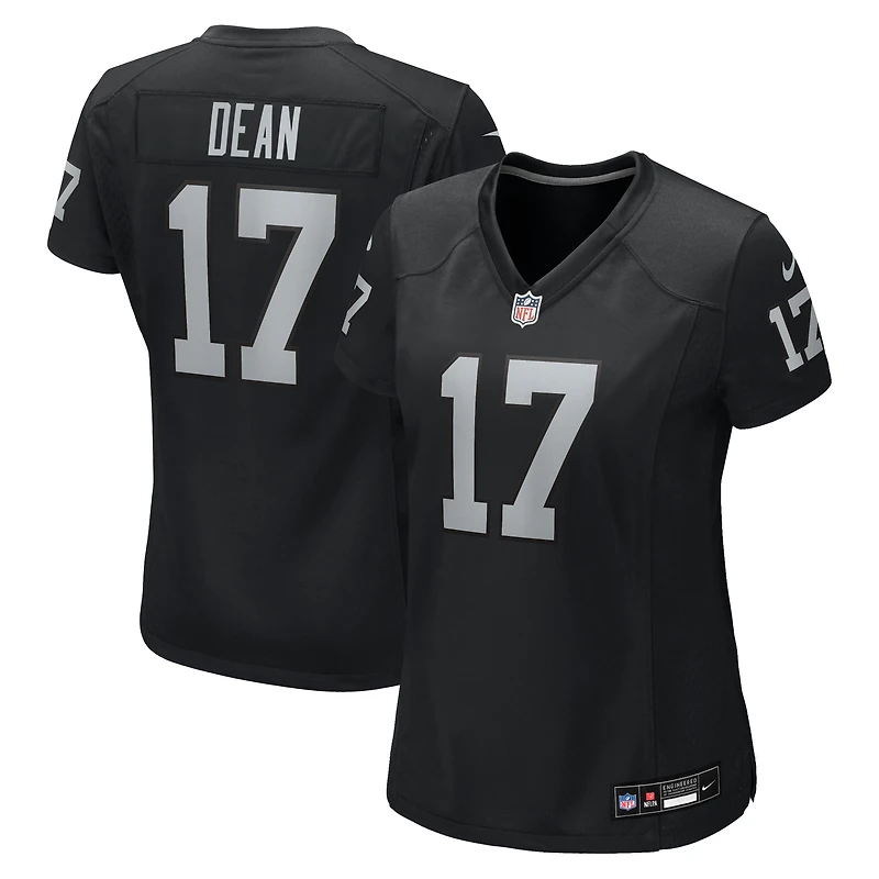 Women's Nike Nakobe Dean  Black Las Vegas Raiders Team Game Jersey