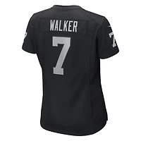 Maillot de match Nike Quay Walker noir pour femme, équipe des Raiders Las Vegas