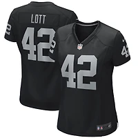 Maillot de joueur retraité Nike Ronnie Lott pour femme, noir, Las Vegas Raiders Game