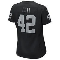 Maillot de joueur retraité Nike Ronnie Lott pour femme, noir, Las Vegas Raiders Game
