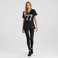 Maillot de jeu d'équipe Nike Thayer Munford Jr. noir pour femme des Las Vegas Raiders