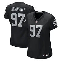 Women's Nike Tonka Hemingway  Black Las Vegas Raiders Team Game Jersey