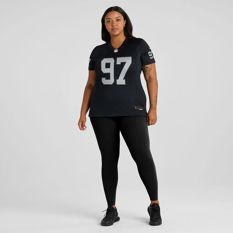 Women's Nike Tonka Hemingway  Black Las Vegas Raiders Team Game Jersey