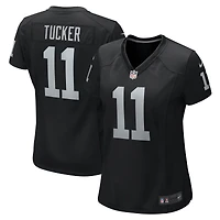 Women's Nike Tre Tucker  Black Las Vegas Raiders Team Game Jersey