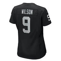 Maillot de match Nike Tyree Wilson noir pour femme des Las Vegas Raiders