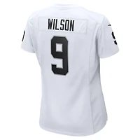 Maillot de match l'équipe Nike Tyree Wilson pour femmes, blanc, Las Vegas Raiders