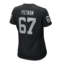 Women's Nike Will Putnam  Black Las Vegas Raiders Team Game Jersey
