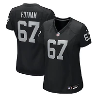 Women's Nike Will Putnam  Black Las Vegas Raiders Team Game Jersey