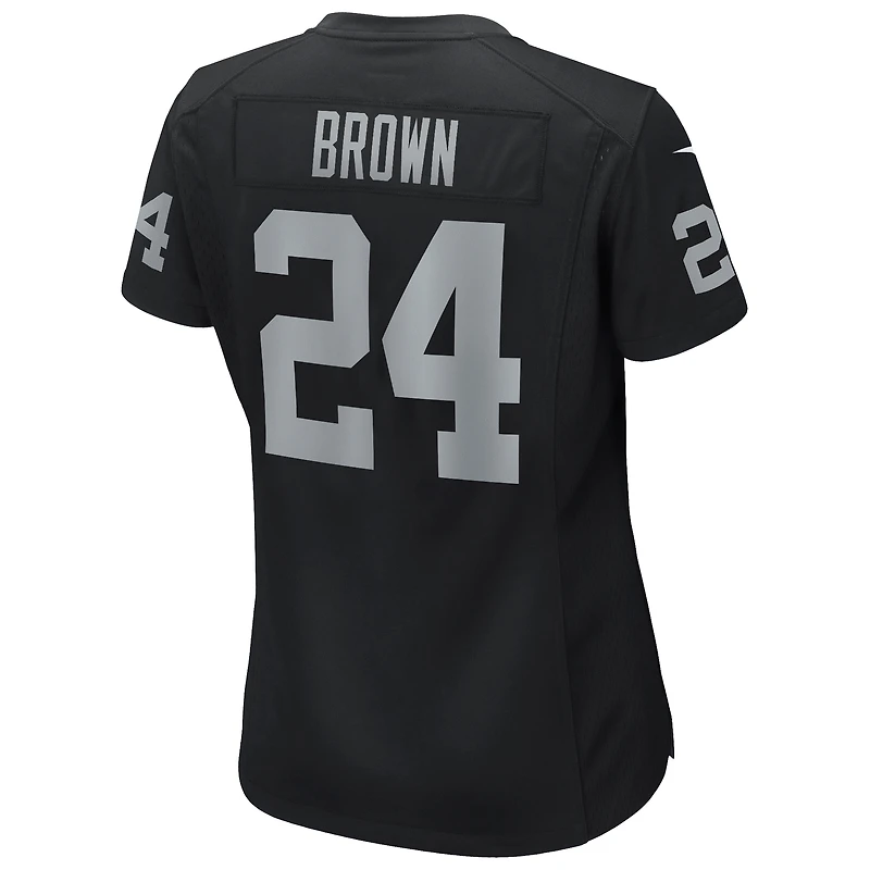 Women's Nike Willie Brown Black Las Vegas Raiders Game Retired Player Jersey