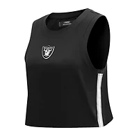 Débardeur court classique Pro Standard noir Las Vegas Raiders Ombre Wordmark pour femmes