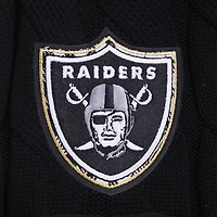 Women's Pro Standard  Black Las Vegas Raiders Prep V-Neck Pullover Sweater
