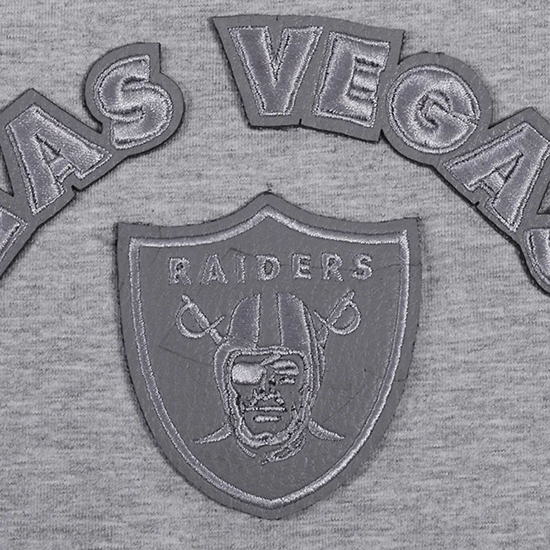 Women's Pro Standard Gray Las Vegas Raiders Triple Tonal Racerback Tank Top