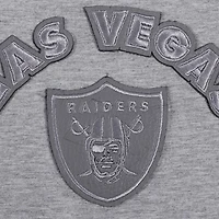 Women's Pro Standard Gray Las Vegas Raiders Triple Tonal Racerback Tank Top