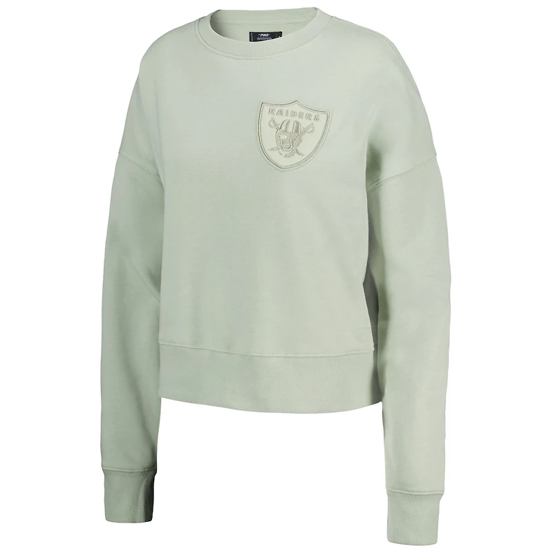 Sweat-shirt oversize neutre vert clair Pro Standard pour femme des Las Vegas Raiders