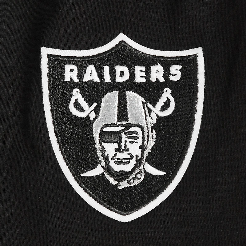 T-shirt court et boxy noir Pro Standard Maxx Crosby pour femme avec nom numéro de joueur des Las Vegas Raiders