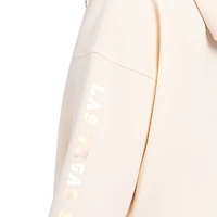 Women's Starter  Cream Las Vegas Raiders Pastels Relaxed Travel Hoodie
