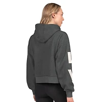Sweat à capuche court en polaire pour femme Starter Heather Charcoal Las Vegas Raiders Star Player
