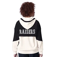 Sweat à capuche zippé pour femme Starter White Las Vegas Raiders Scrimmage