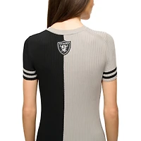 Women's STAUD  Silver/Black Las Vegas Raiders Colleen Dress