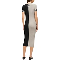 Robe Colleen argentée/noire STAUD pour femme des Las Vegas Raiders