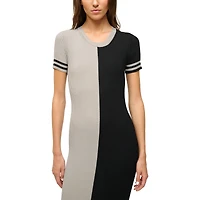 Women's STAUD  Silver/Black Las Vegas Raiders Colleen Dress