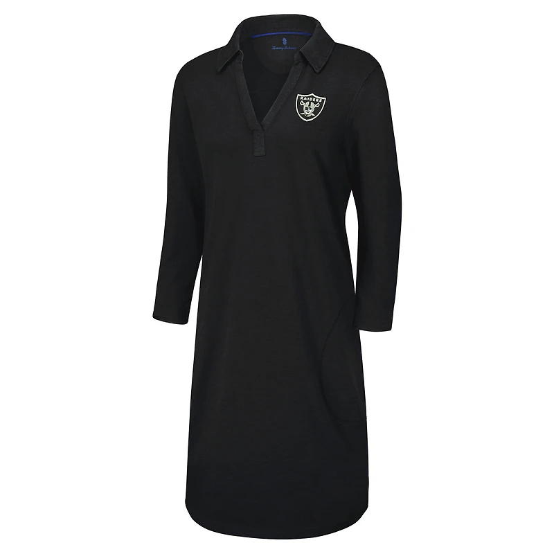 Women's Tommy Bahama Black Las Vegas Raiders Ashby Isles Three-Quarter Length Sleeve Pullover
Jersey Dress