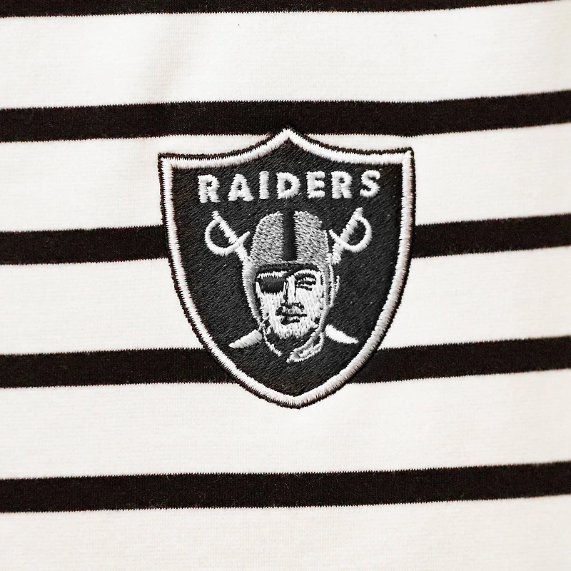 Robe rayée Jovanna Tri-Blend des Raiders de Las Vegas Tommy Bahama pour femme, blanche