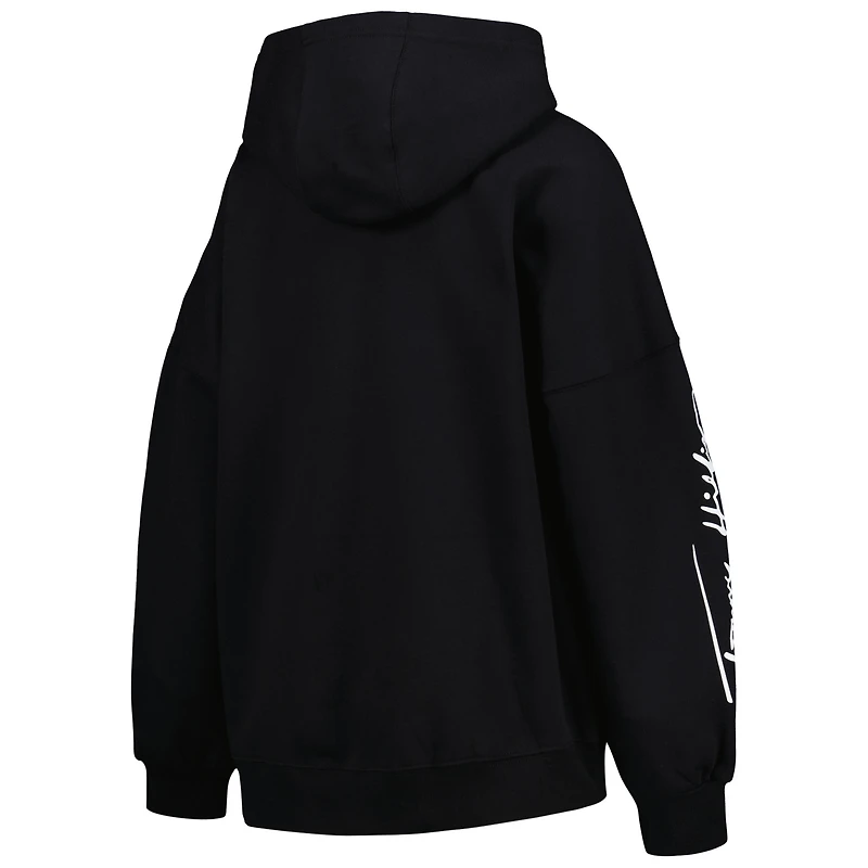 Sweat à capuche épaules tombantes Tommy Hilfiger Las Vegas Raiders Becca pour femme, noir