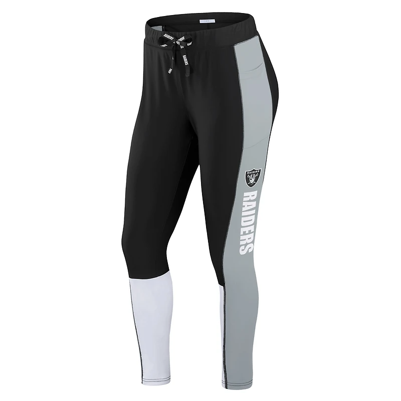 Leggings à blocs de couleurs noir/gris Las Vegas Raiders pour femme WEAR by Erin Andrews
