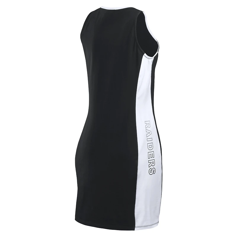 Robe débardeur moulante noire Las Vegas Raiders WEAR by Erin Andrews pour femme