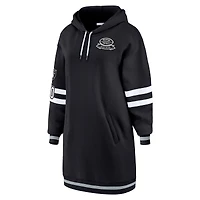 Robe à capuche noire pour femme WEAR by Erin Andrews, motif Las Vegas Raiders