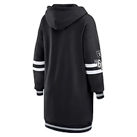 Robe à capuche noire pour femme WEAR by Erin Andrews, motif Las Vegas Raiders