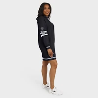 Robe à capuche noire pour femme WEAR by Erin Andrews, motif Las Vegas Raiders