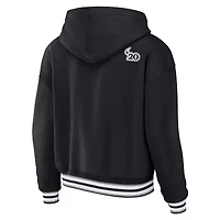 Sweat à capuche lacets grande taille noir Las Vegas Raiders pour femme WEAR by Erin Andrews