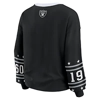 T-shirt de sport à manches longues noir WEAR by Erin Andrews pour femme