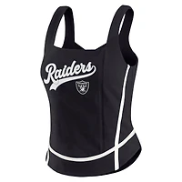 Women's WEAR by Erin Andrews Black Las Vegas Raiders Square Neck Tank Top