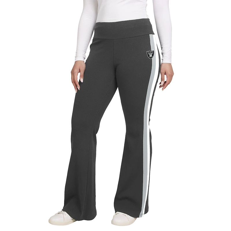 Women's WEAR by Erin Andrews Black Las Vegas Raiders Tri-Blend Yoga Pants
