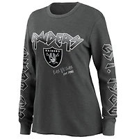Women's WEAR by Erin Andrews Gray Las Vegas Raiders - Long Sleeve Thermal Top