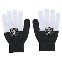 Gants color-block WEAR by Erin Andrews pour femme des Las Vegas Raiders