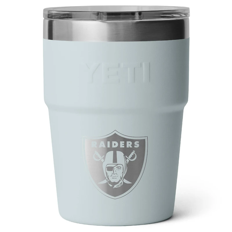 Gobelet empilable Rambler YETI Las Vegas Raiders Primary 473 ml avec couvercle Magslider
