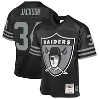 Maillot rétro Mitchell & Ness Bo Jackson noir des Las Vegas Raiders 1988 pour jeunes