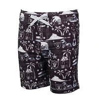 Maillot de bain Luau des Las Vegas Raiders Wes & Willy Black pour jeunes