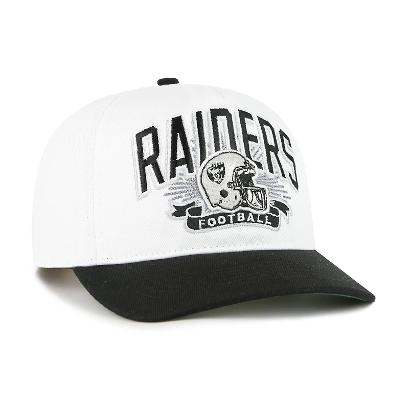 Youth '47 White/Black Las Vegas Raiders Prime Play Hitch Adjustable Hat