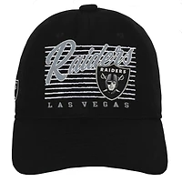 Chapeau réglable rétro en laine noir pour jeunes Las Vegas Raiders