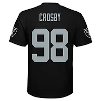 Maillot de joueur réplique noir Maxx Crosby pour jeunes des Las Vegas Raiders